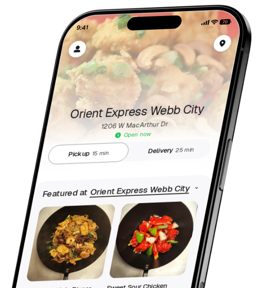 Orient Express Webb City app preview