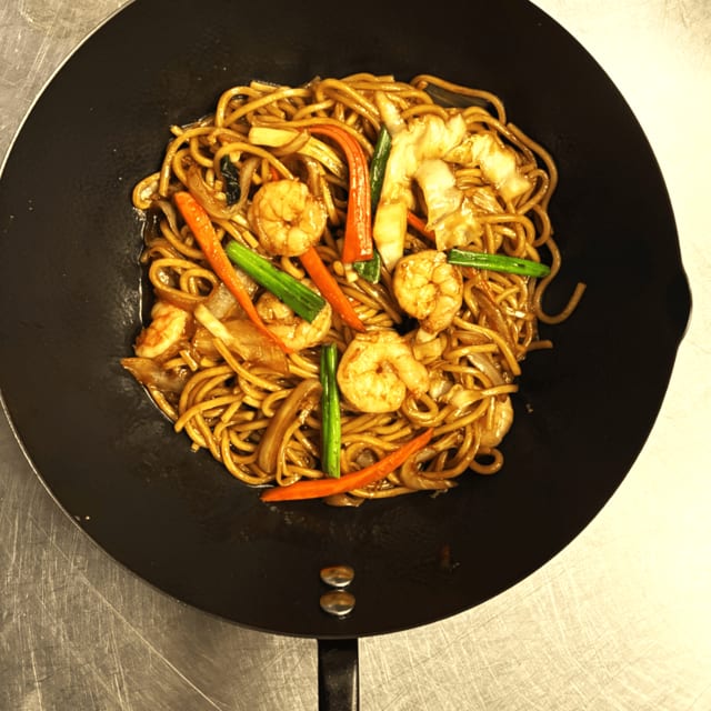 Shrimp Lo Mein Lunch.