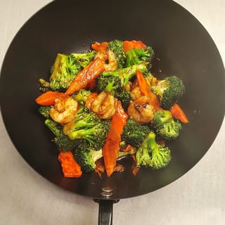 Shrimp with Broccoli Lunch