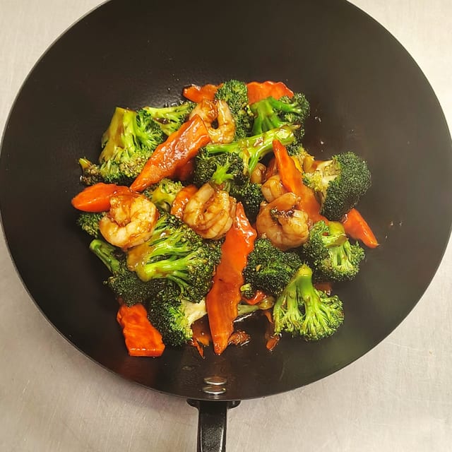 Shrimp with Broccoli Lunch.