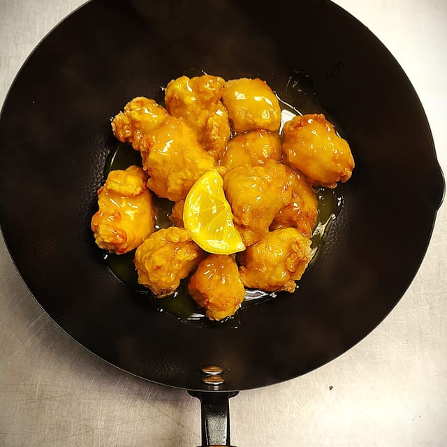 Lemon Chicken Dinner.