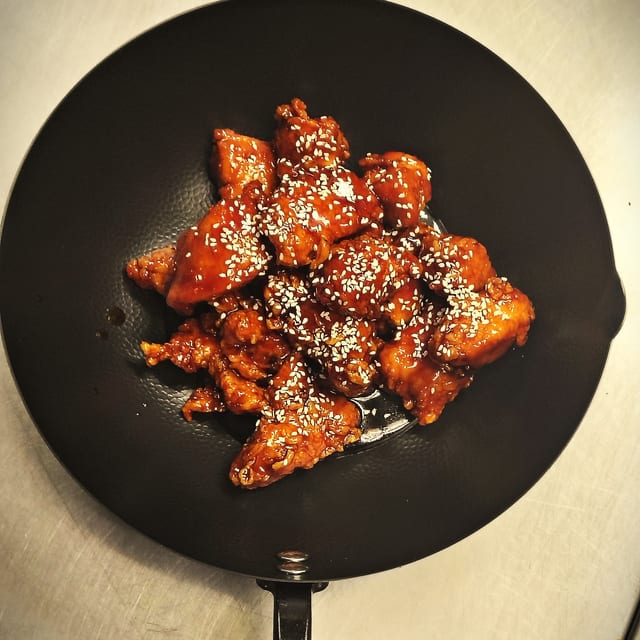 Sesame Chicken Dinner.