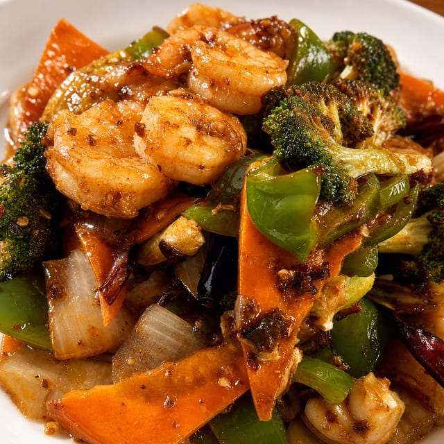 Kung Pao Shrimp Dinner.
