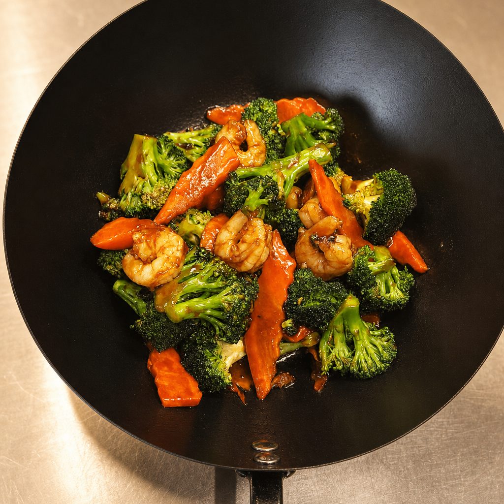 Shrimp with Broccoli Lunch.