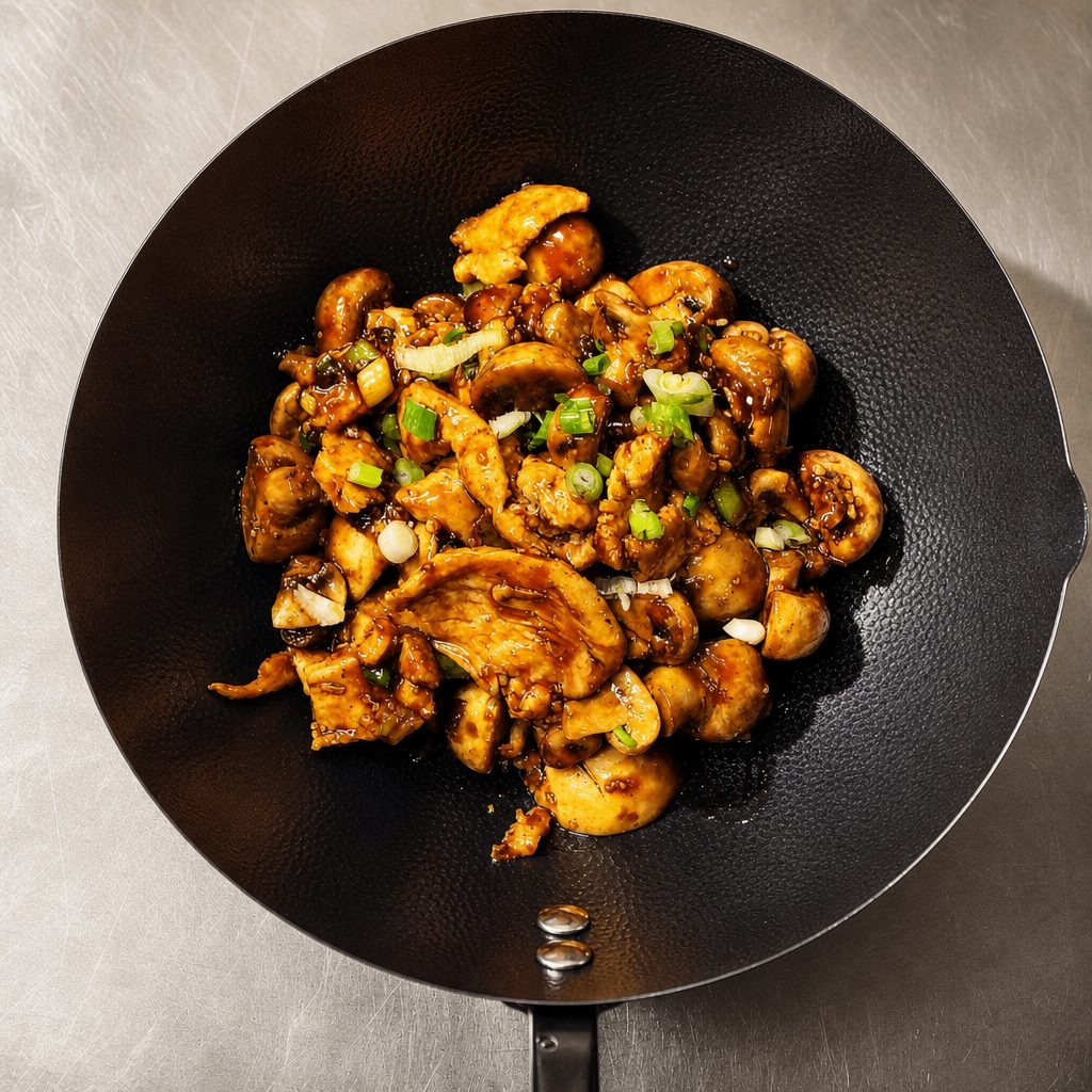 Mushroom Chicken Dinner.
