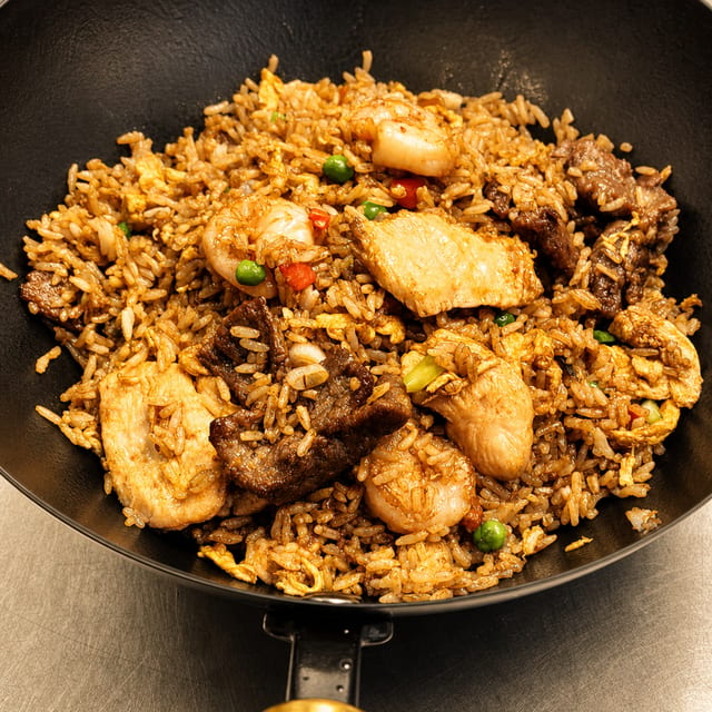 Combo Fried Rice Dinner.