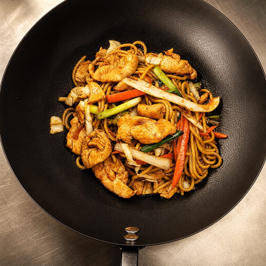 Chicken Lo Mein Dinner.
