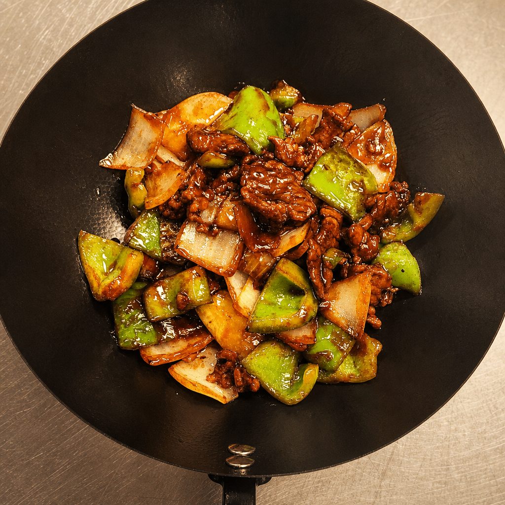 Green Pepper Steak Dinner.
