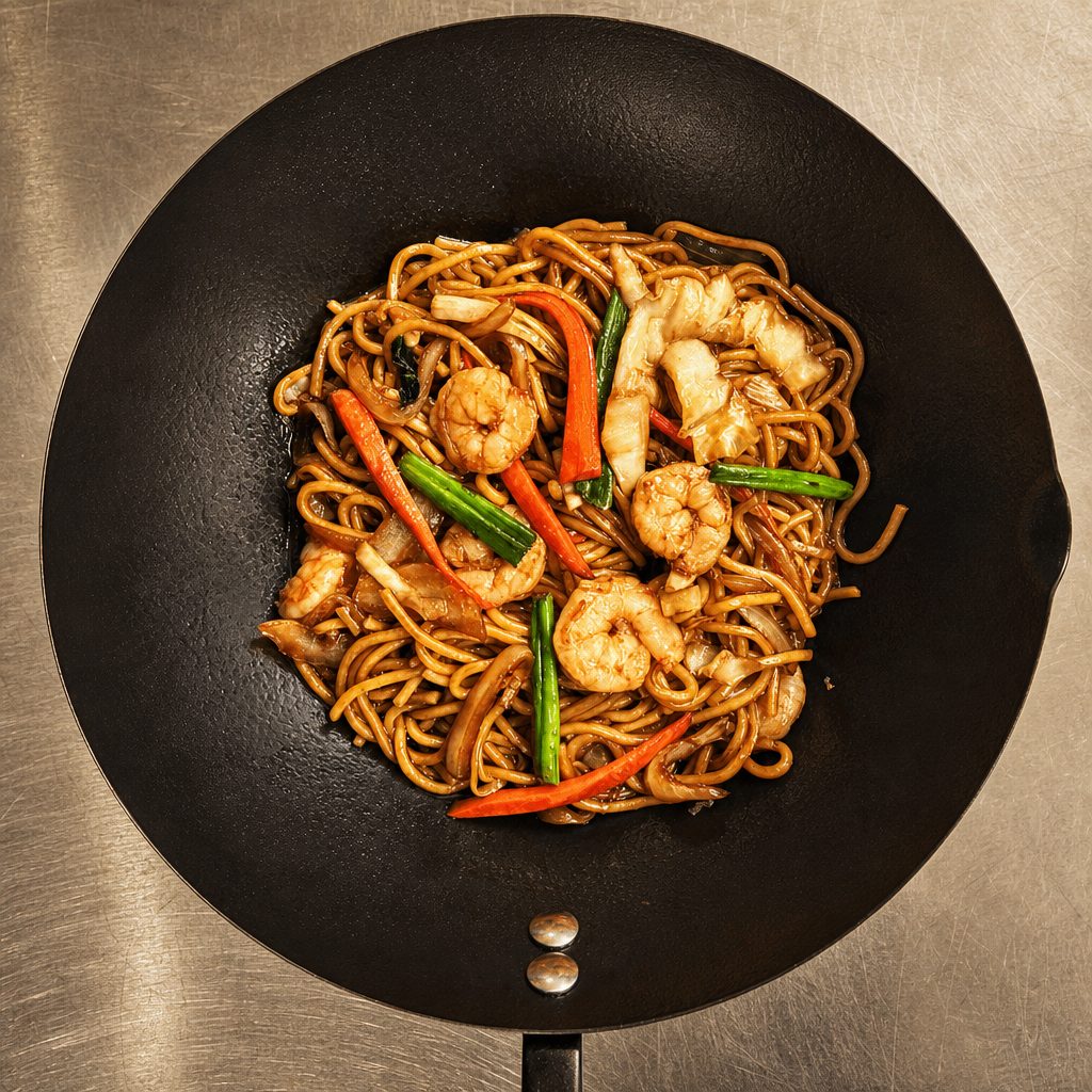 Shrimp Lo Mein Dinner.