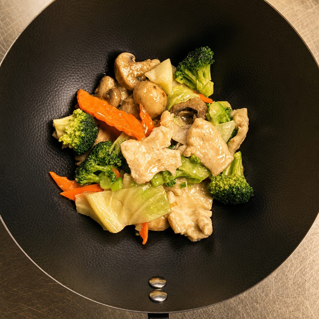 Moo Goo Gai Pan Dinner.