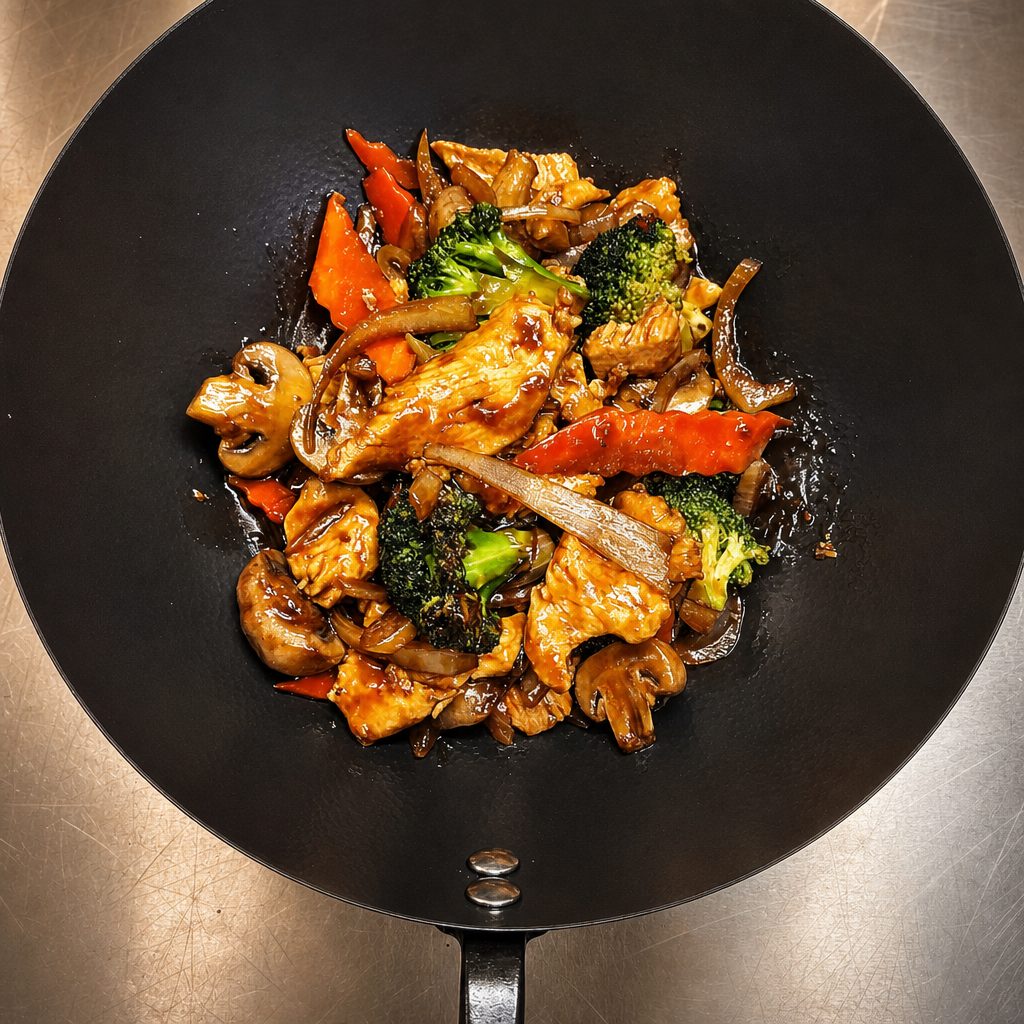 Hunan Chicken Dinner.