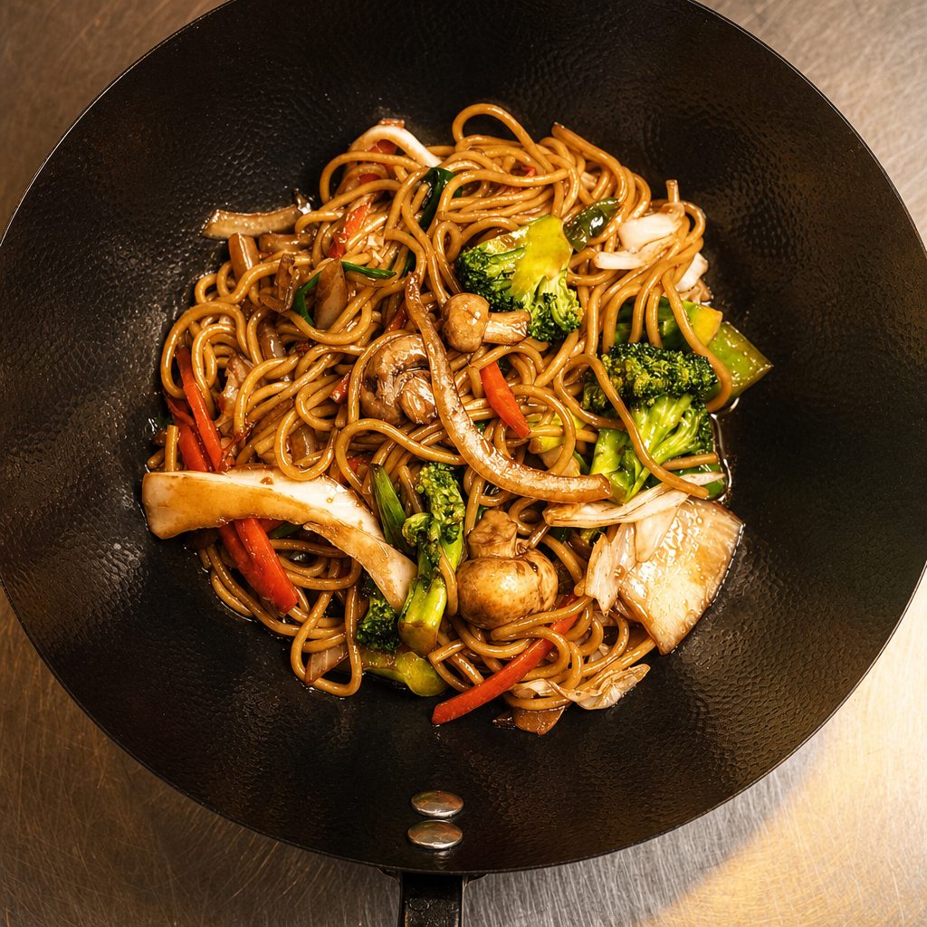 Veggie Lo Mein Lunch.