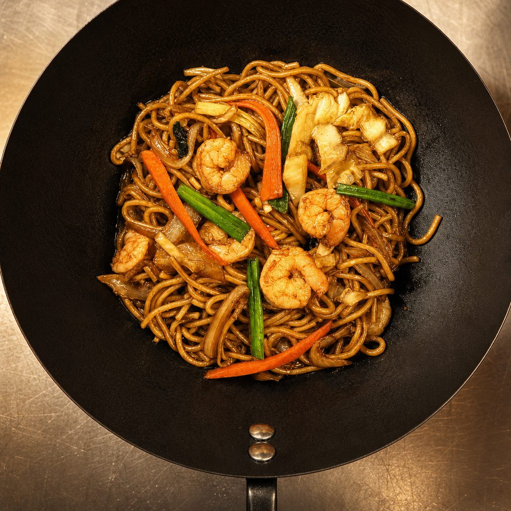 Shrimp Lo Mein Lunch.