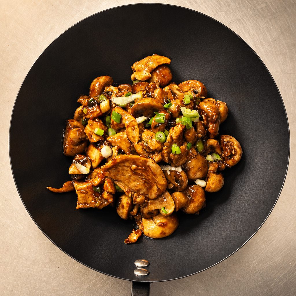 Mushroom Chicken Lunch.